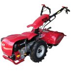 Motocultor DKD WMX 720 cu freza tractata cu latime mare de lucru si coarne reglabile in toate directiile